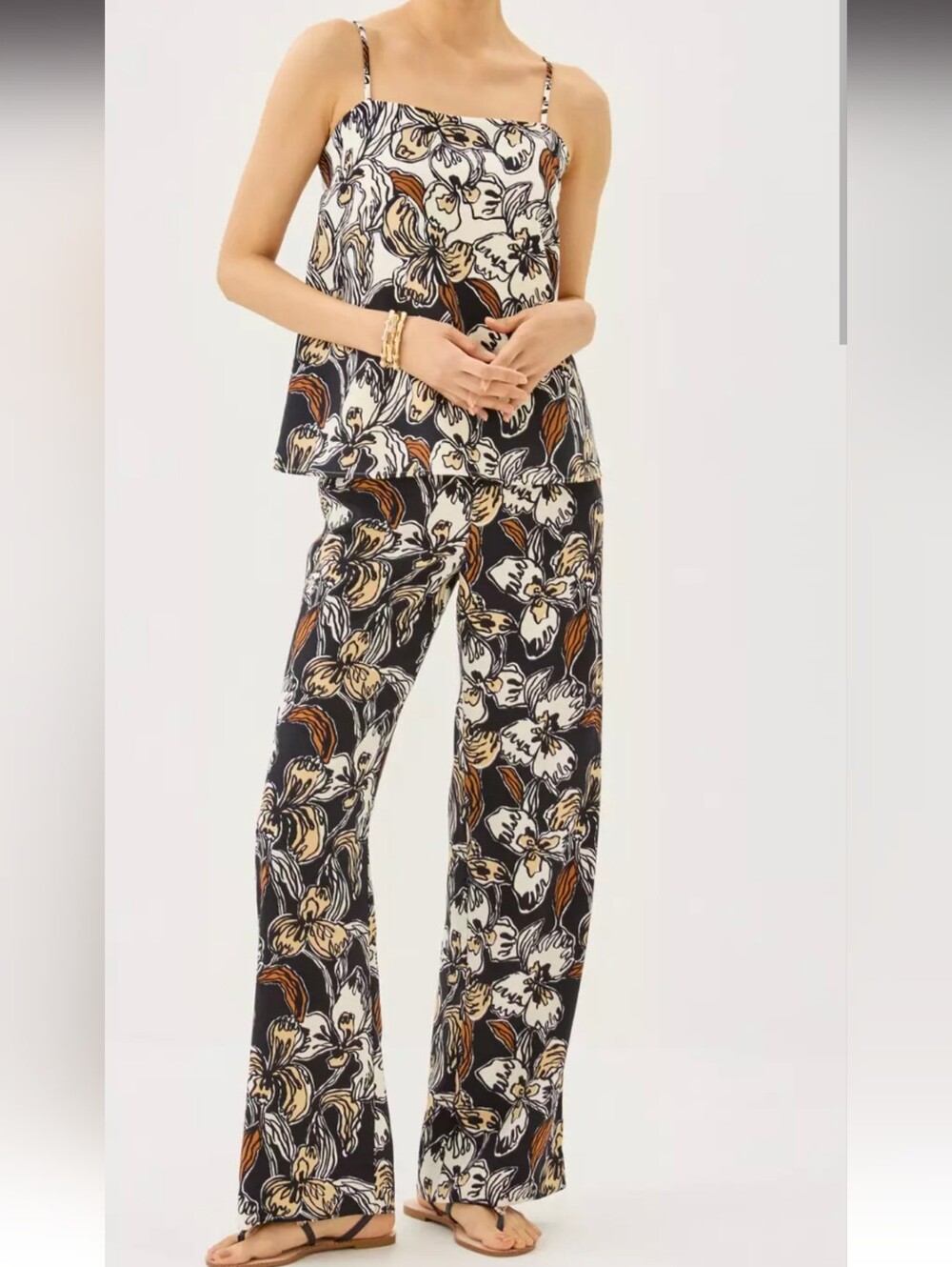 Lilly Pulitzer Rosamarie Satin Back Crepe High Rise Pant In Onyx Irisistable